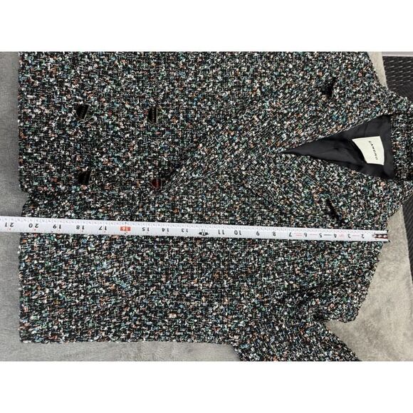 SANDRO PARIS ZAZIE SUIT BLAZER CROP TWEED SZ 40 ( US 8 ) - Picture 10 of 14